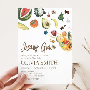 Convites Chá de fraldas De Mercado Para Criadores De Bebês 