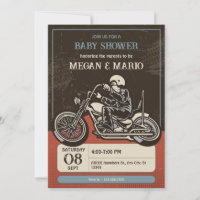 Chá de fraldas de motocicleta