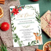 Chá de fraldas de Natal neutro para o sexo dos vea