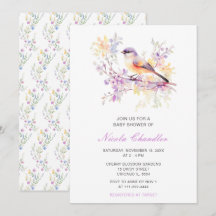 Chá de fraldas de pássaro primavera