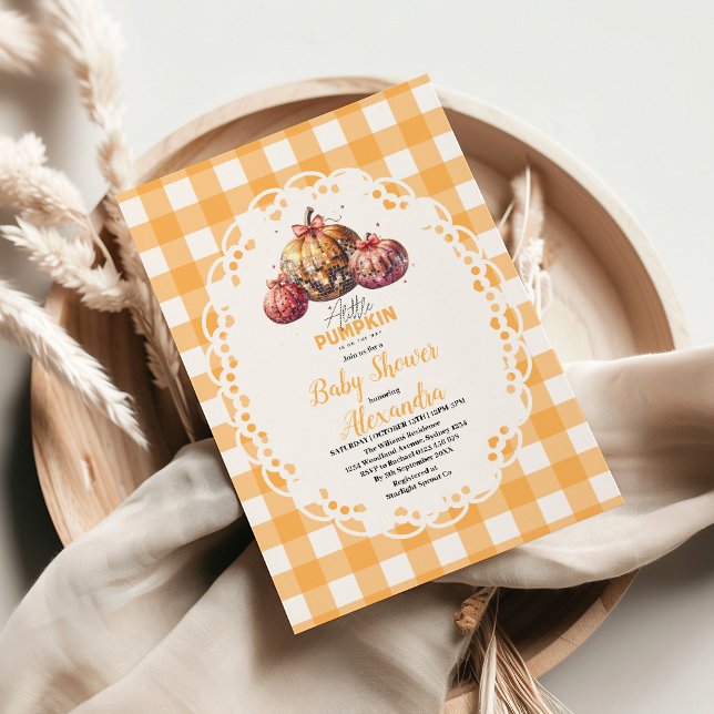 Convites Chá de fraldas de Patch da Bomba de Disco (Criador carregado)