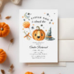 Convites Chá de fraldas de Pequeno Boo de Abóbora<br><div class="desc">Halloween Pumpkin Little Boo Chá de fraldas Convite</div>