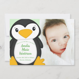 Convites Chá de fraldas de pinguim