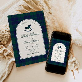 Convites Chá de fraldas de pré-disquete de brinquedos polo 