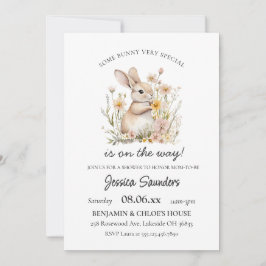 Convites Chá de fraldas de Primavera de flores selvagens es