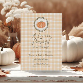 Convites Chá de fraldas De Pumpkin