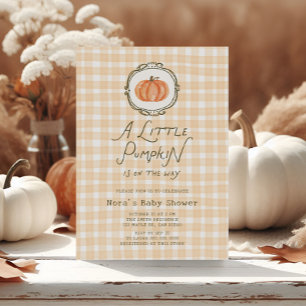 Convites Chá de fraldas De Pumpkin