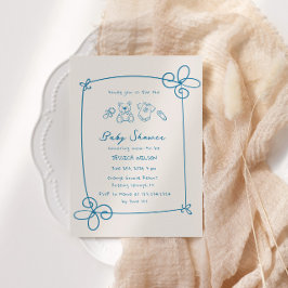 Convites Chá de fraldas de quadro de Arco ondulado esculpid