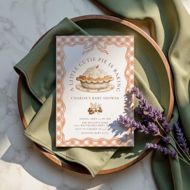 Convites Chá de fraldas de queda do Arco coquete (Criador carregado)