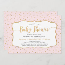 Chá de fraldas de Rapariga Dourada Rosa