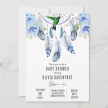 Chá de fraldas de Rapaz do Dreamcatcher Azul