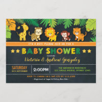 Chá de fraldas de Rapazes da Selva Safari