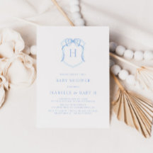 Chá de fraldas de repouso monograma do Arco azul