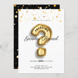 Convites Chá de fraldas de Revisão do Gênero do Chat de Víd