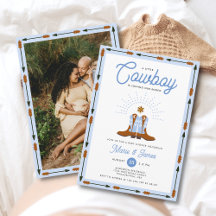 Chá de fraldas de Rodeio de Pequeno Cowboy Ocident