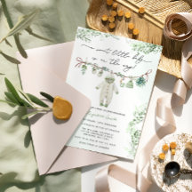 Chá de fraldas de roupas de bebê verde-doce boho S