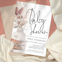 Chá de fraldas de Script de Grass do Boho Chic Pam