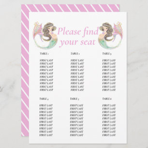 Convites Chá de fraldas de sereia debaixo do mar