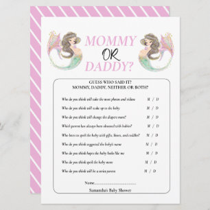 Convites Chá de fraldas de sereia debaixo do mar