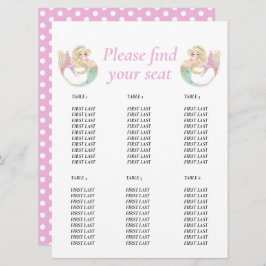 Convites Chá de fraldas de Sereia. pontos de poke do gráfic