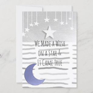 Convites Chá de fraldas de Stars and Moon Boy