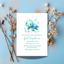 Chá de fraldas de Tartaruga Aquarela Sob O Mar