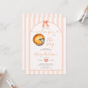 Convites Chá de fraldas de tarte