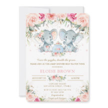 Chá de fraldas De Tea Floral Rosa-Rosa-Elefante-Ga