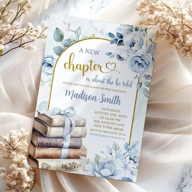 Convites Chá de fraldas de Tema do Livro de Tempos Dourado  (Criador carregado)