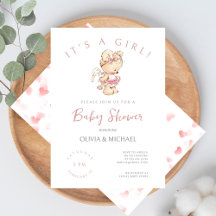 Chá de fraldas De Urso Menino De Aquarela Doce