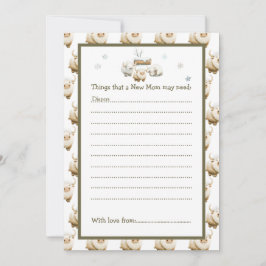 Convites Chá de fraldas de Vaca do Ártico Ártico de Inverno