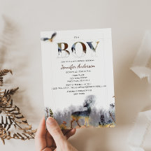 Chá de fraldas de Veado do Garoto da Floresta de A