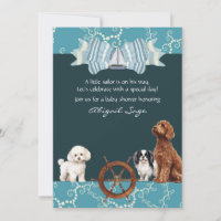 Chá de fraldas de veleiro e canino náutico