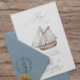Convites Chá de fraldas de veleiro náutico Ahoy Boy (Criador carregado)