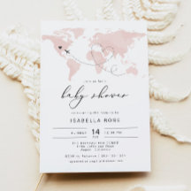 CHÁ DE FRALDAS de Viagem de Aventura de Mapa Rosa 