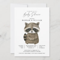 Chá de fraldas de Woodcolor Woodland Animal Raccoo