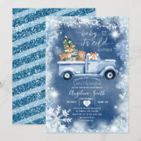 Chá de fraldas de Woodland White Snowflake