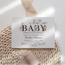 Convites Chá de fraldas de Zoo Nursery