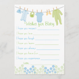 Convites Chá de fraldas Deseja Jogo Para Bebê