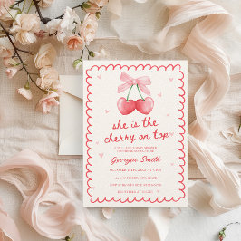 Convites Chá de fraldas desenhado à mão no topo do Arco Coq