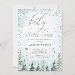 Convites Chá de fraldas do Baby Boy da natureza