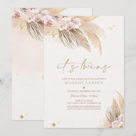 Convites Chá de fraldas do Deserto da Boêmia da Garota Gême