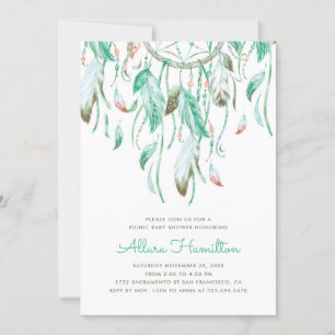 Convites Chá de fraldas do Dreamcatcher