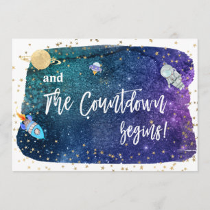 Convites *~* Chá de fraldas do foguete espacial Astronauta