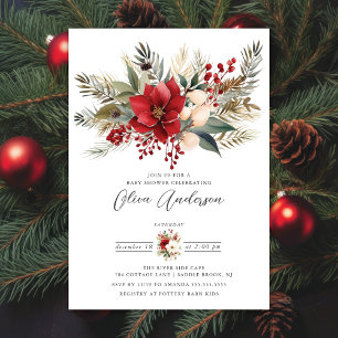 Convites Chá de fraldas do Forno de inverno