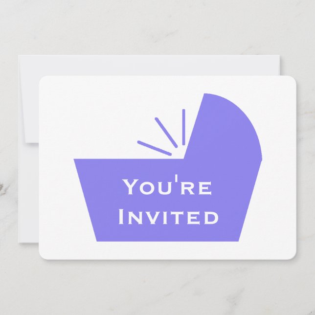 Convites Chá de fraldas do ícone da ucha (Frente)