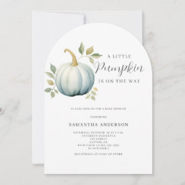 Convites Chá de fraldas do Menino da Abóbora Azul