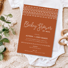 Convites Chá de fraldas do Modern Boho por Email