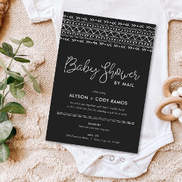 Convites Chá de fraldas do Modern Boho por Email