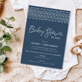 Convites Chá de fraldas do Modern Boho por Email